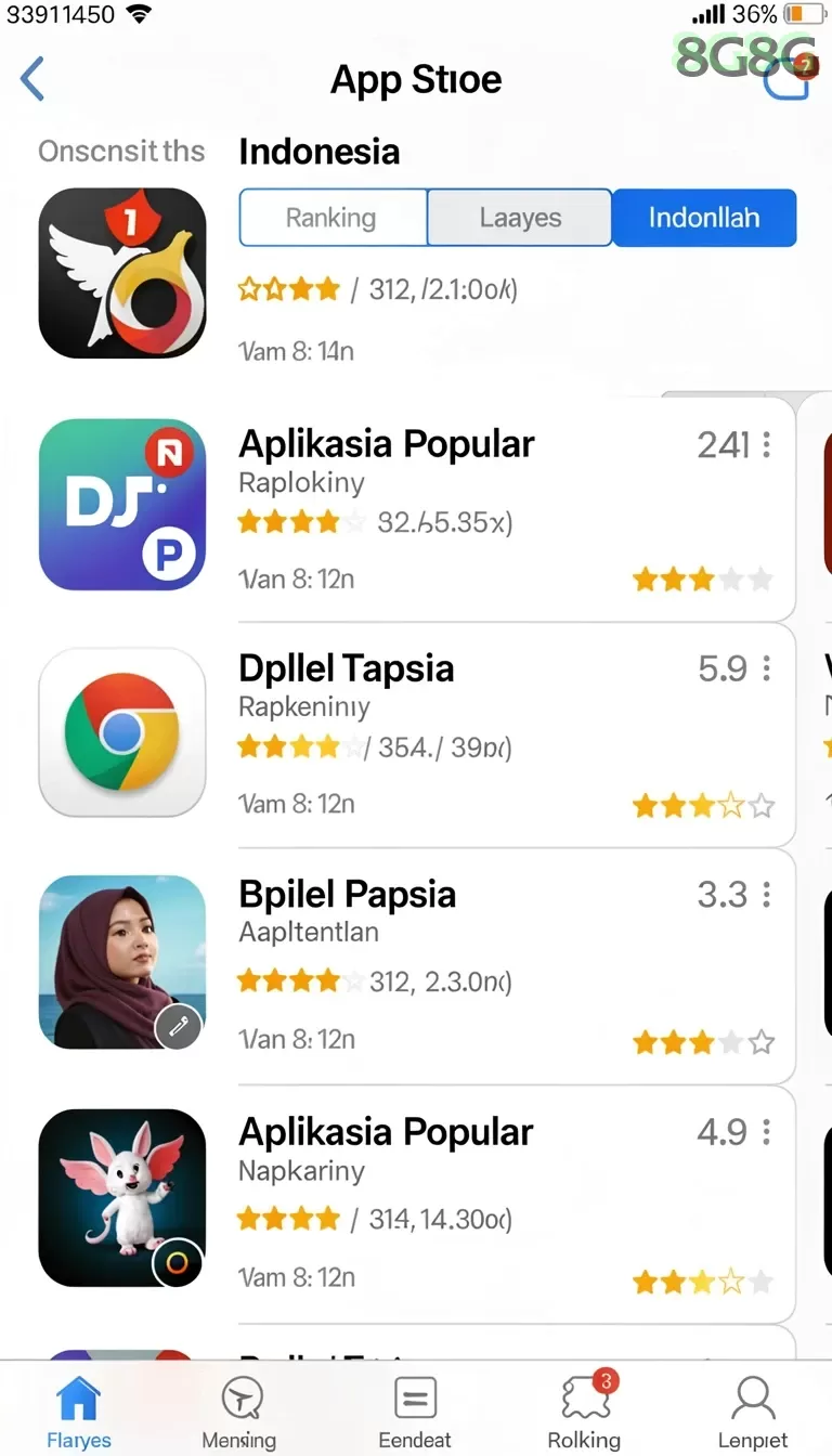 Cuplikan layar MAXSLOT — menu navigasi